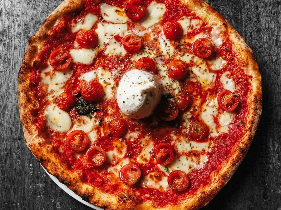 Burrata Queen pizza from Johnny Gio's Eastgardens
